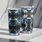 "Sapphire Noir" Abstract Tumbler | Iron Phoenix GHG - Iron Phoenix GHG