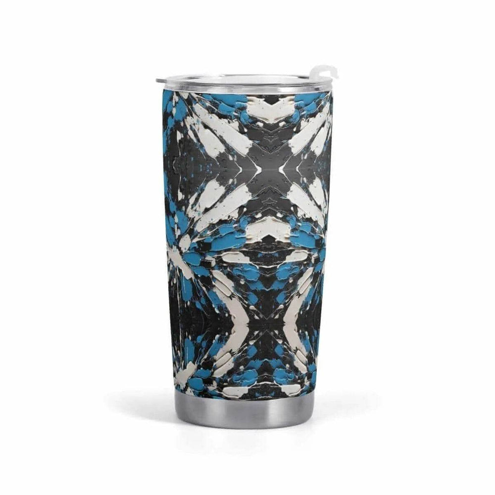Sapphire Noir Abstract Tumbler Green