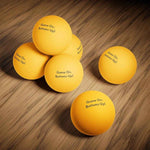 Sarcastic Beer Pong Balls - "Game On Bottoms Up"