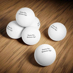 Sarcastic Beer Pong Balls - "Game On Bottoms Up"