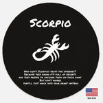 Scorpio Zodiac Wood Sign | Funny Astrology Home Decor Gift - Iron Phoenix GHG