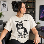 Funny Shih Tzu Pun Shirt - Lifestyle Mockup with Headphones | Our Phoenix Rise