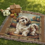 Shih Tzu Woven Blanket – Cozy Dog Throw with Scenic Backdrop View 16 | Our Phoenix Rise