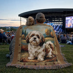 Shih Tzu Woven Blanket – Cozy Dog Throw with Scenic Backdrop View 17 | Our Phoenix Rise