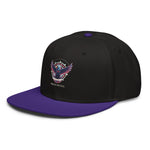 American Eagle Freedom Protocol Snapback Hat - Purple with black visor left front view | Our Phoenix Rise