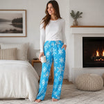 Snowflake Womens Pajama Pants - Human Model Lifestyle Mockup | Our Phoenix Rise