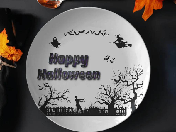 Spooky Halloween Dinner Plate Sets - Gaming Party Decor - Iron Phoenix GHG