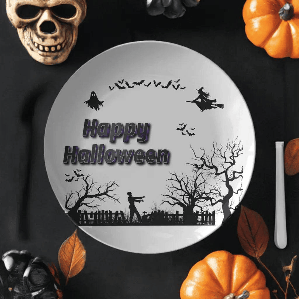 Spooky Halloween Dinner Plate Sets - Gaming Party Decor