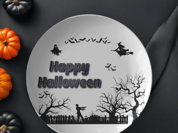 Spooky Halloween Dinner Plate Sets - Gaming Party Decor - Iron Phoenix GHG