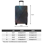 Starry Night Galaxy Luggage Cover - side handle opening | Our Phoenix Rise