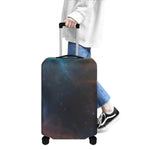 Starry Night Galaxy Luggage Cover - user walking with suitcase | Our Phoenix Rise