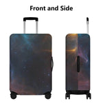Starry Night Galaxy Luggage Cover - front and side view | Our Phoenix Rise
