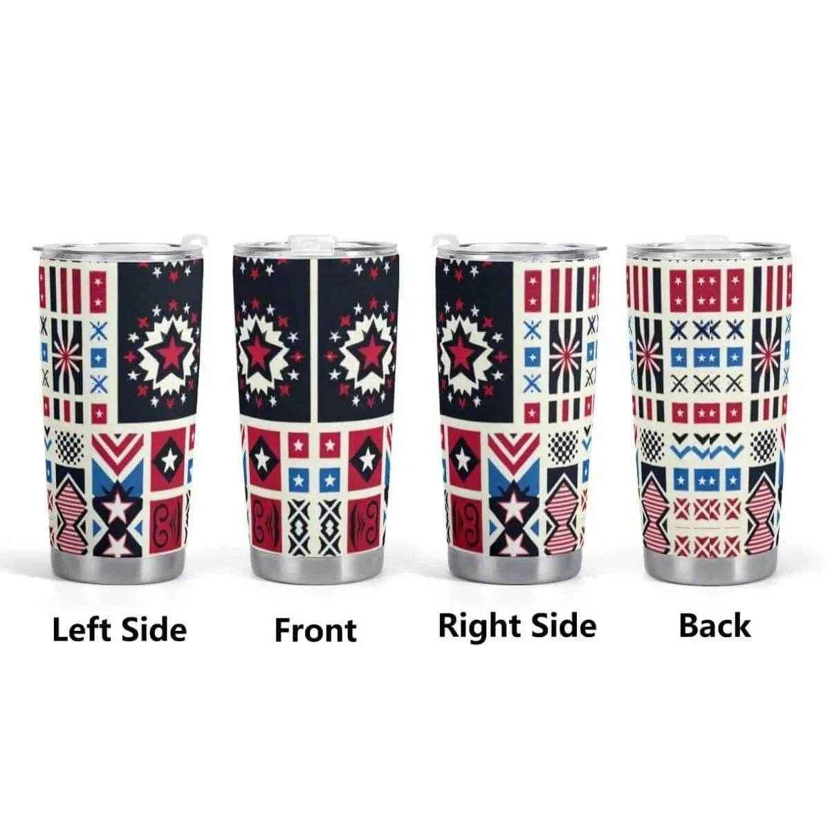 Patriotic Star Tumbler | 20oz Insulated Travel Mug