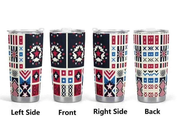Patriotic Star Tumbler | 20oz Insulated Travel Mug