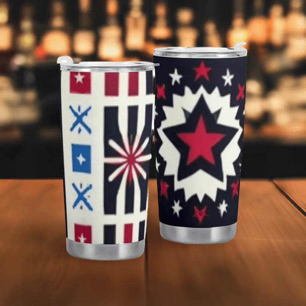 Star-Powered Patriotic Tumbler (20oz) Detailed View 4 | Our Phoenix Rise