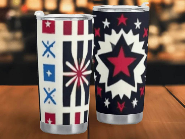 "Star-Powered" Patriotic Tumbler (20oz)| Iron Phoenix GHG - Iron Phoenix GHG