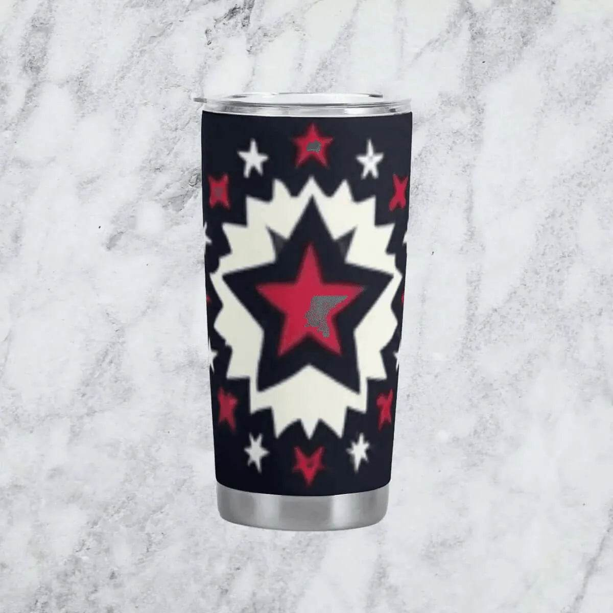 Star-Powered Patriotic Tumbler (20oz) Detailed View 2 | Our Phoenix Rise