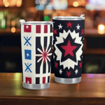 Star-Powered Patriotic Tumbler (20oz) Detailed View 5 | Our Phoenix Rise