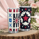 Star-Powered Patriotic Tumbler (20oz) Detailed View 8 | Our Phoenix Rise