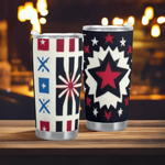 Star-Powered Patriotic Tumbler (20oz) Detailed View 6 | Our Phoenix Rise