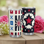 Star-Powered Patriotic Tumbler (20oz) Detailed View 7 | Our Phoenix Rise