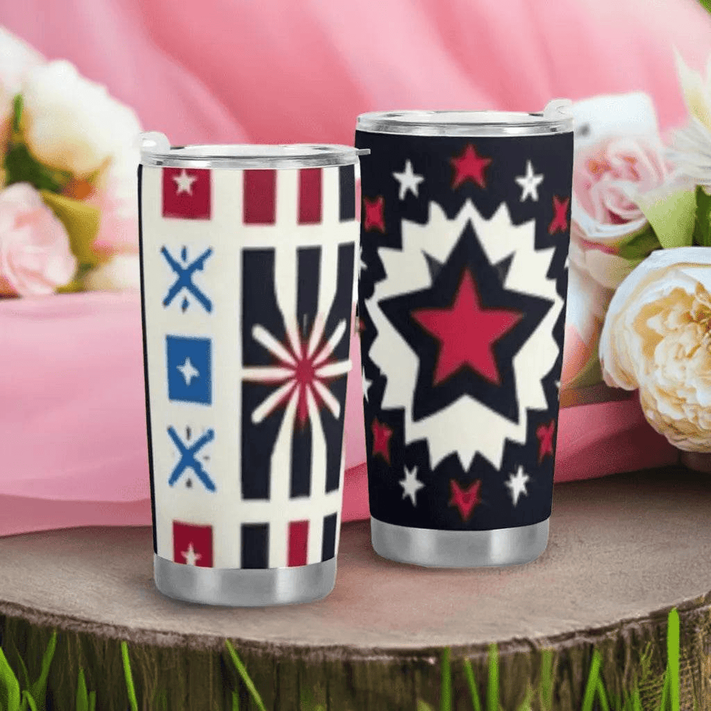 Star-Powered Patriotic Tumbler (20oz