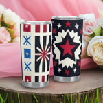 Star-Powered Patriotic Tumbler (20oz) Main Perspective | Our Phoenix Rise