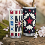 Star-Powered Patriotic Tumbler (20oz) Detailed View 12 | Our Phoenix Rise