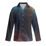 Galaxy Print Pajama Set - Front close-up on mannequin blue orange pattern | Our Phoenix Rise