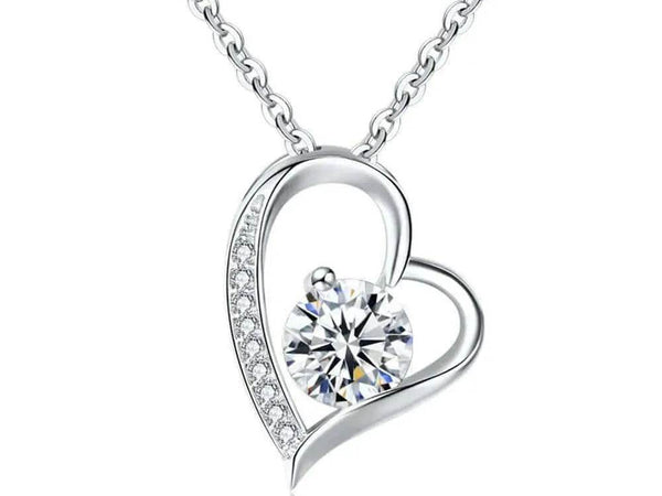 Sentimental Gift Necklace for Her | Custom Heart Pendant - Iron Phoenix GHG