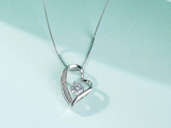 Sentimental Gift Necklace for Her | Custom Heart Pendant - Iron Phoenix GHG