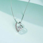 Personalized Heart Necklace - heart pendant and 'To My Mom' message card | Our Phoenix Rise