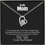 Personalized Heart Necklace - in gift box with 'To My Mom' message card | Our Phoenix Rise