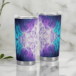 Ethereal Pattern Insulated Travel Mug - lid detail | Our Phoenix Rise