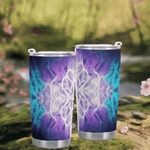 Ethereal Pattern Insulated Travel Mug - outdoor setting | Our Phoenix Rise