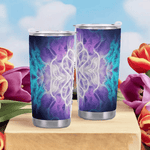 Ethereal Pattern Insulated Travel Mug - top down view | Our Phoenix Rise