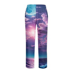 Long Sleeve Pajama Set Purple Sunset - Full Set Side View | Our Phoenix Rise