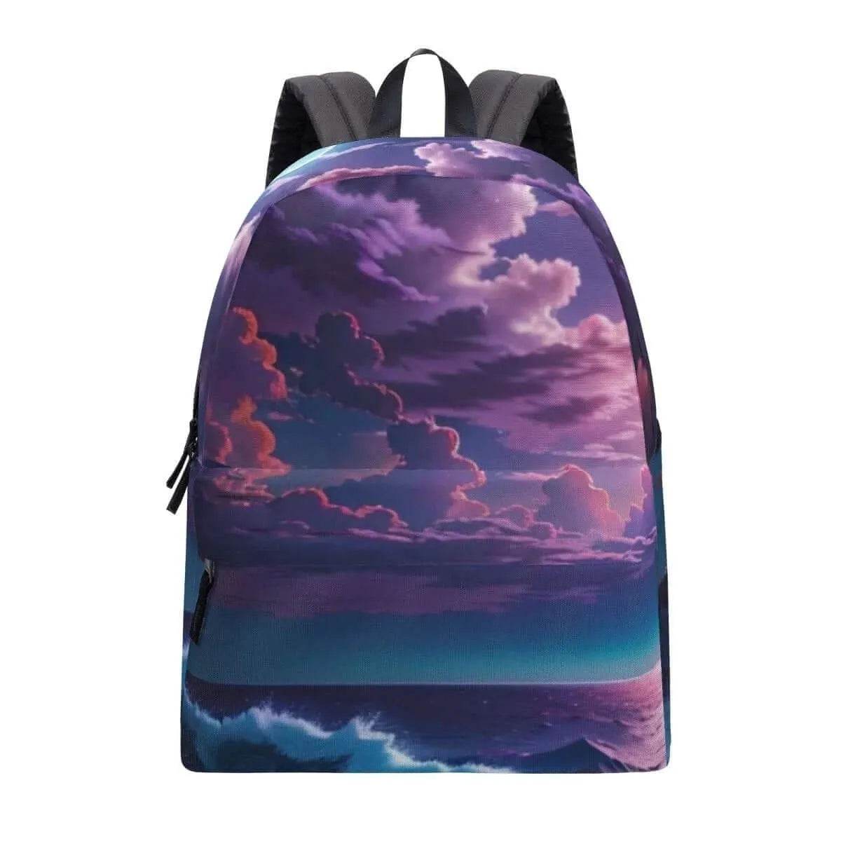Purple Sunset Ocean Backpack Purple S-L