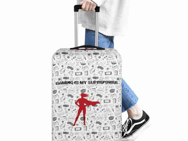 Gaming Superpower Luggage Cover | Superhero Gamer Gift