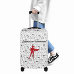 Gamer Superpower Luggage Cover - Person Pulling Suitcase Side View | Our Phoenix Rise