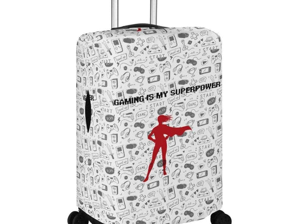 Gaming Superpower Luggage Cover | Superhero Gamer Gift - Iron Phoenix GHG