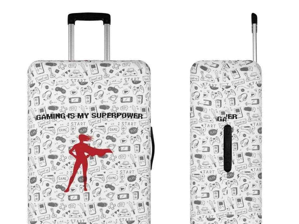 Gaming Superpower Luggage Cover | Superhero Gamer Gift