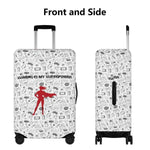 Gamer Superpower Luggage Cover - Person Walking with Suitcase | Our Phoenix Rise