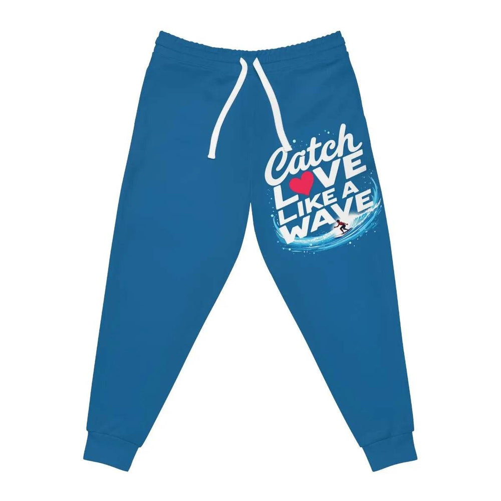 Blue Surfer Print Joggers Mens S-3XL