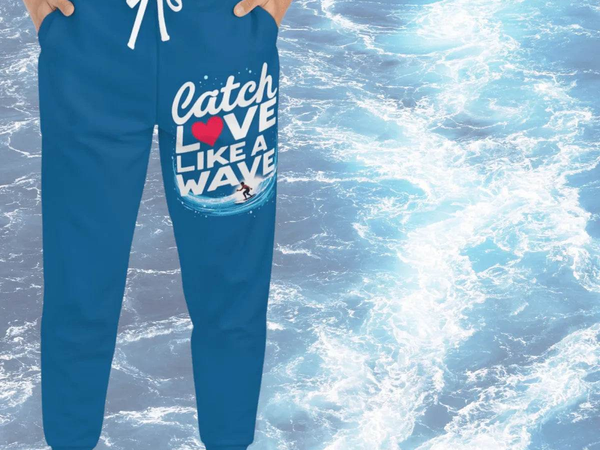 Surfer Athleticwear Joggers | “Catch Love Like a Wave” Pants - Iron Phoenix GHG