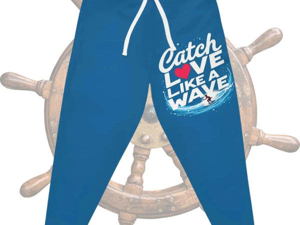 Surfer Athleticwear Joggers | “Catch Love Like a Wave” Pants - Iron Phoenix GHG