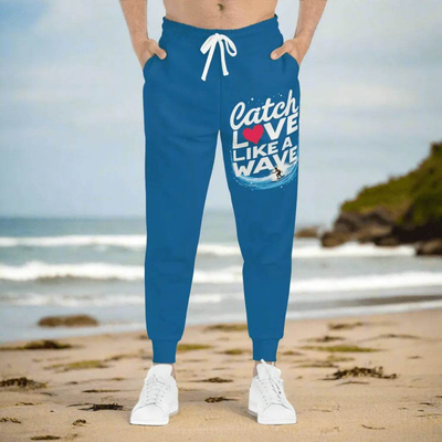 Surfer Athleticwear Joggers | “Catch Love Like a Wave” Pants - Iron Phoenix GHG