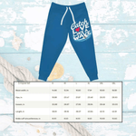 Blue Surfer Print Joggers - Front view with hands in pockets | Our Phoenix Rise