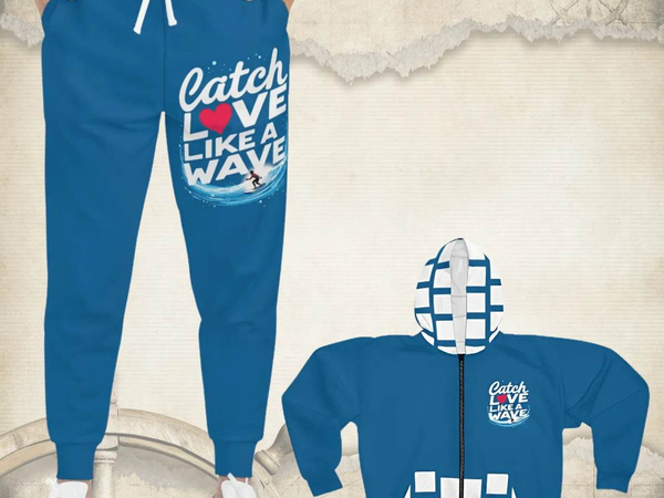 Surfer Athleticwear Joggers | “Catch Love Like a Wave” Pants - Iron Phoenix GHG