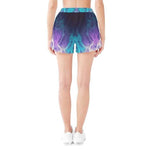 "Cosmic Flame" Teal Athletic Shorts| Iron Phoenix GHG - Iron Phoenix GHG